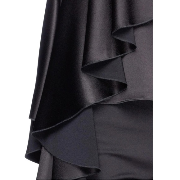 ALICE + Olivia Lelah Asymmetric Draped Satin Crepe Lace insert Camisole NEW - Picture 8 of 10